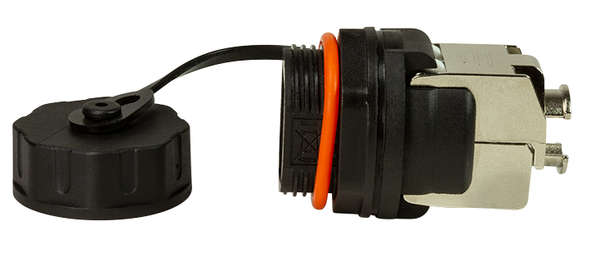 Naar omschrijving van NP0085 - Outdoor Cat.6A bulkhead Keystone Jack RJ45 STP, IP68