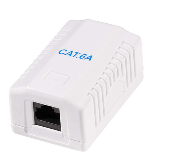 Naar omschrijving van NP0100 - Cat.6A Surface Mounted Box 1 x RJ45, unshielded