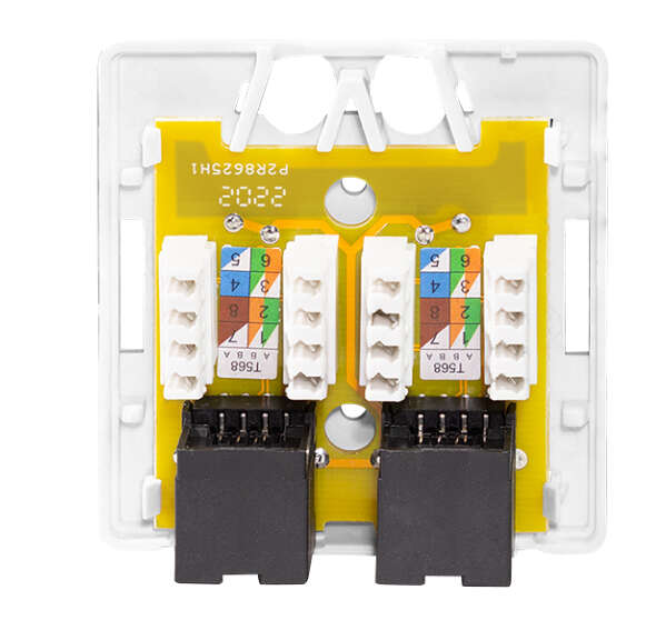 Naar omschrijving van NP0101 - Cat.6A Surface Mounted Box 2 x RJ45, unshielded