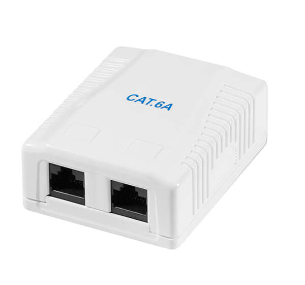 Naar omschrijving van NP0101 - Cat.6A Surface Mounted Box 2 x RJ45, unshielded