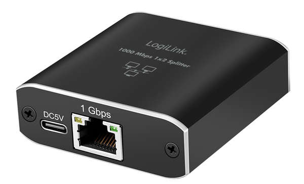 Naar omschrijving van NS0011 - Gigabit Ethernet Splitter 1 to 2, 1000 Mbps, with USB power