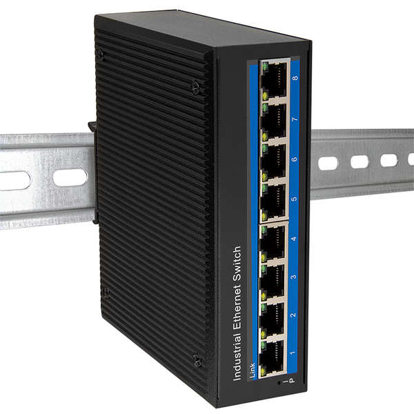 Naar omschrijving van NS203P - Industrial Gigabit Ethernet PoE switch, 8-port, 10/100/1000 Mbit/s