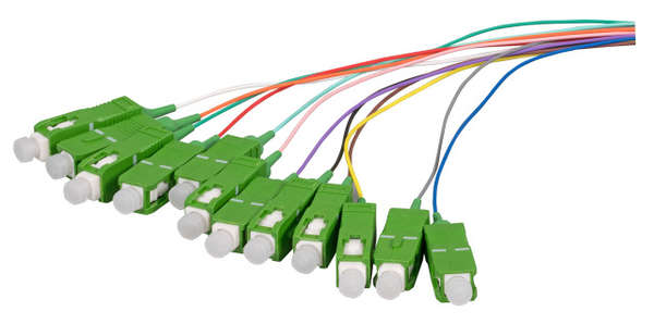 Naar omschrijving van O1015-2 - Set 12st Fiber pigtail SC/APC 8graden 9/125Mu, OS2, 2 m