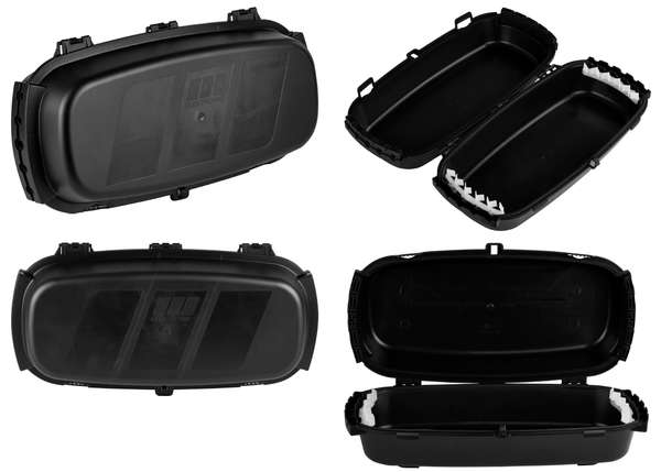 Naar omschrijving van ODB-1SW - Outdoor box IP54 foldable black lockable made of recycled plastic