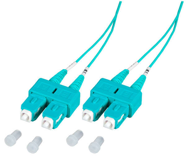 Naar omschrijving van OM3SCSC020E-D - Duplex Glasvezel Patchkabel om3 SC-SC 50/125, 2m Dikte 1,2mm