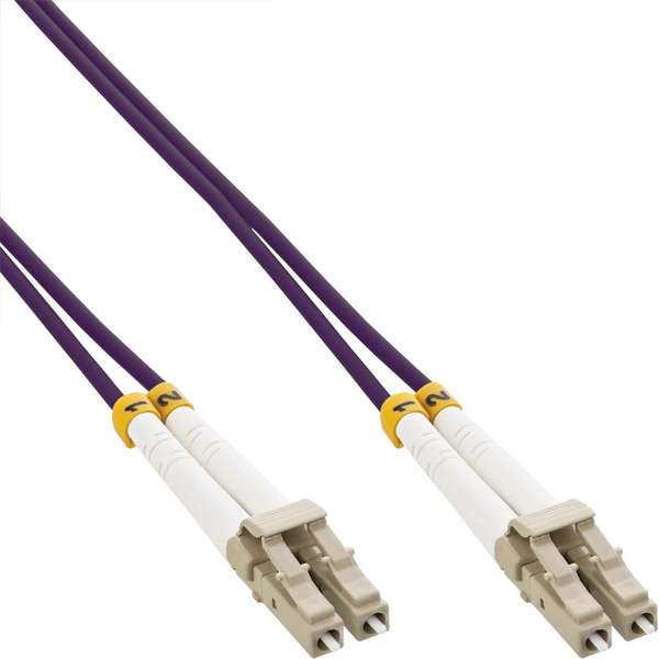 Naar omschrijving van OM4LCLC140 - Duplex Glasvezel Patchkabel om4 (100Gbit) LC-LC 50/125,  14m