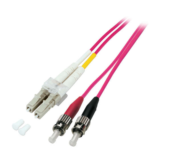 Naar omschrijving van OM4LCST100E - Duplex Glasvezel Patchkabel om4 (100Gbit) LC-ST 50/125, 2mm, 10m