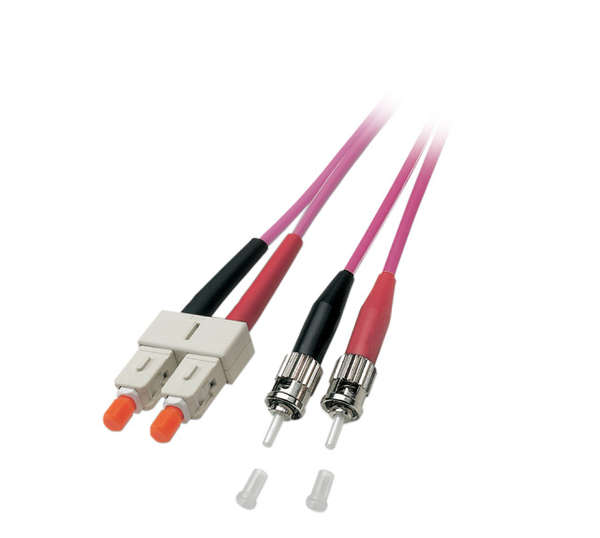 Naar omschrijving van OM4SCST300A - Duplex Glasvezel Patchkabel OM4 (100Gbit) SC-ST 50/125, 30m