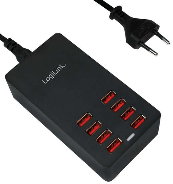 Naar omschrijving van PA0140 - USB desktop charger, 8x USB-A, 44 W