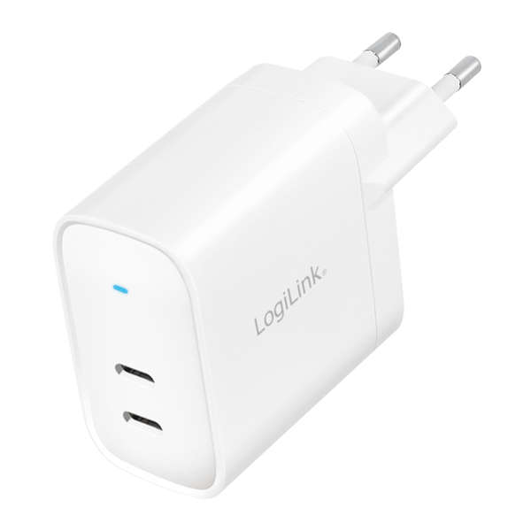 Naar omschrijving van PA0283 - USB socket adapter, 2x USB-C port, GaN technology, PD, 65 W