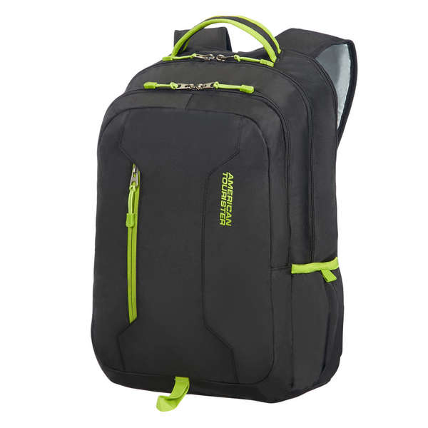 Naar omschrijving van SA1747 - American Tourister  Urban Groove UG4 rugzak 15 6 inch zwart limoen