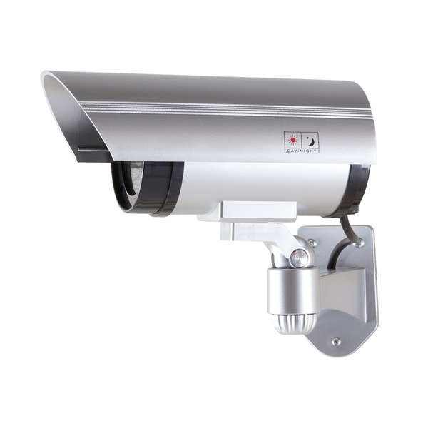 Naar omschrijving van SC0204 - LogiLink Dummy Security Camera with Red Flashing Light, Silver