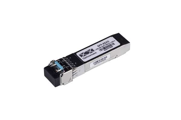 Naar omschrijving van SFP-EZXD - SFP Module, up to 1.25Gbps Gigabit Ethernet/FC, 1550nm, LC Connector, 120km Distance/Budget, with Digital Diagnostics