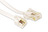 Naar omschrijving van TD5301 - Telefonie adapterkabel RJ11-RJ45 wit  1m