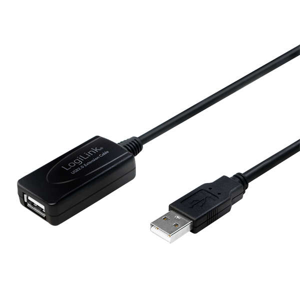 Naar omschrijving van UA0143 - USB 2.0 actieve verlengkabel,  USB A M/V, 10m