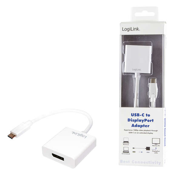 Naar omschrijving van UA0246A - LogiLink USB-C 3.1 to DisplayPort adapter