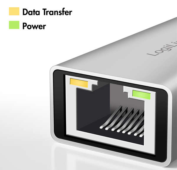 Naar omschrijving van UA0422 - USB Adapter, USB 3.1, USB-C to 2.5G Gigabit Ethernet