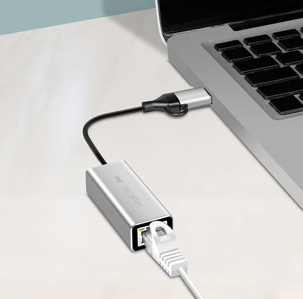 Naar omschrijving van UA0422 - USB Adapter, USB 3.1, USB-C to 2.5G Gigabit Ethernet