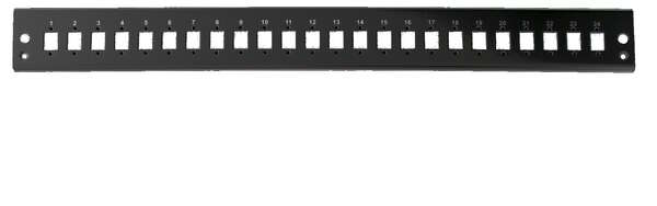 Naar omschrijving van VSB-FP-SW-24SC-S - Front panel 24 x SC Simplex/E2000 Simplex/MTRJ/LC Duplex, black