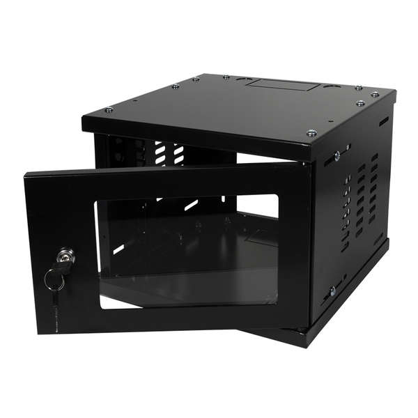 Naar omschrijving van W06Z33B - Network cabinet 10 inch, 4U, assembled, 300mm deep, black