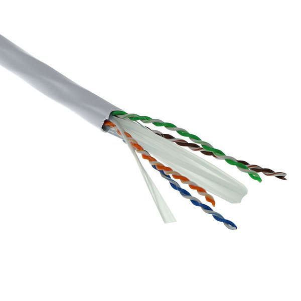 Naar omschrijving van XS6103 - ACT Cat 6A U/UTP massief PVC Eca 23AWG grijs 305 meter